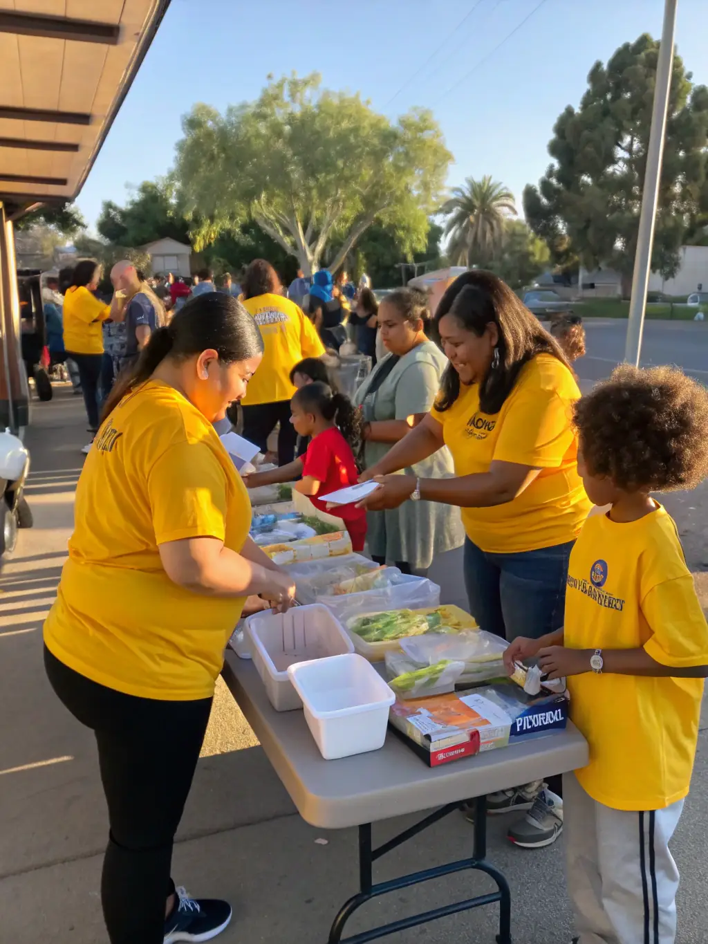 A photo of TEAM BPM BZH members volunteering at a local community event, emphasizing the organization's commitment to social responsibility.